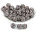 Atacado DIY Argila Do Polímero Solto Shamballa Grânulos De Cristal para Fazer Jóias Tamanho 4mm-18mm, IB00117 - Black diamond